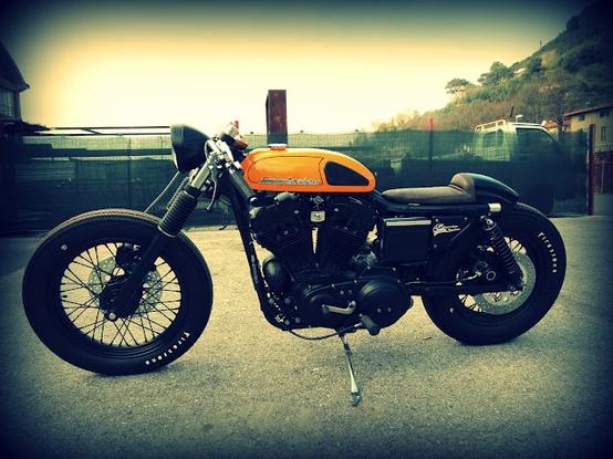 Photo:  Harley Davidson Sporty 883 Cafe Racer